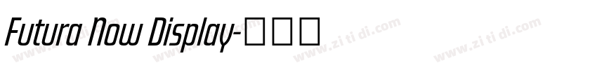 Futura Now Display字体转换 Futura Now Display字体转换